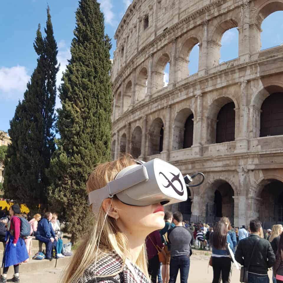Tour a piedi dell'antica Roma in diretta con la realtà virtuale