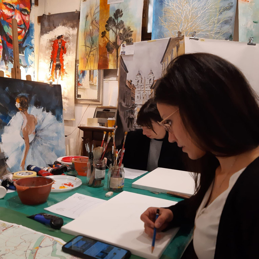 pittura-classe-in-roma